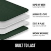 image:imageGORILLA GRIP Ultra Absorbent Microfiber Dish Drying Mat 16x18 BlackHunter Green