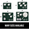 image:imageGORILLA GRIP Ultra Absorbent Microfiber Dish Drying Mat 16x18 BlackHunter Green