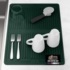 image:imageGORILLA GRIP Ultra Absorbent Microfiber Dish Drying Mat 16x18 BlackHunter Green