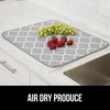 image:imageGORILLA GRIP Ultra Absorbent Microfiber Dish Drying Mat 16x18 BlackQuatrefoil