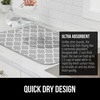 image:imageGORILLA GRIP Ultra Absorbent Microfiber Dish Drying Mat 16x18 BlackQuatrefoil