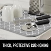 image:imageGORILLA GRIP Ultra Absorbent Microfiber Dish Drying Mat 16x18 BlackQuatrefoil