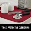image:imageGORILLA GRIP Ultra Absorbent Microfiber Dish Drying Mat 16x18 BlackRed