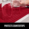 image:imageGORILLA GRIP Ultra Absorbent Microfiber Dish Drying Mat 16x18 BlackRed