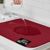 image:imageGORILLA GRIP Ultra Absorbent Microfiber Dish Drying Mat 16x18 BlackRed