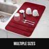 image:imageGORILLA GRIP Ultra Absorbent Microfiber Dish Drying Mat 16x18 BlackRed
