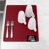 image:imageGORILLA GRIP Ultra Absorbent Microfiber Dish Drying Mat 16x18 BlackRed
