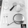 image:imageGORILLA GRIP Ultra Absorbent Microfiber Dish Drying Mat 16x18 BlackWhite
