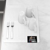 image:imageGORILLA GRIP Ultra Absorbent Microfiber Dish Drying Mat 16x18 BlackWhite