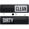 image:imageGORILLA GRIP Clean Dirty Dishwasher Magnet Sign Large Font SilverBlack
