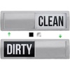 image:imageGORILLA GRIP Clean Dirty Dishwasher Magnet Sign Large Font SilverSilver