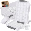 image:imageGORILLA GRIP Space Saving Ice Cube Tray and Bin Set Make 56 Cubes BlackGray
