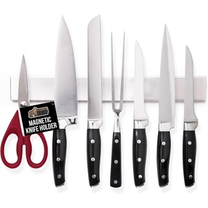 image:imageGORILLA GRIP 304 Stainless Steel Magnetic Knife Holder Strip 10 InchSilver
