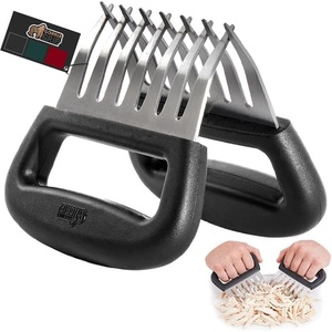 image:imageGORILLA GRIP BPAFree Stainless Steel Chicken Shredder Tool BlackBlack