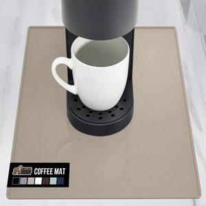 image:imageGORILLA GRIP Silicone Coffee Mat Espresso Bar Essentials 115x185 BlackAlmond