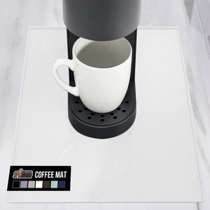 image:imageGORILLA GRIP Silicone Coffee Mat Espresso Bar Essentials 115x185 BlackWhite