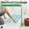 image:imageGorilla Grip Shower and Bathtub Stickers 30PC Clear Bath Tub Floor StripsLight Blue