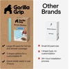 image:imageGorilla Grip Shower and Bathtub Stickers 30PC Clear Bath Tub Floor StripsLight Blue