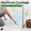 image:imageGorilla Grip Shower and Bathtub Stickers 30PC Clear Bath Tub Floor StripsLight Blue