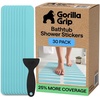 image:imageGorilla Grip Shower and Bathtub Stickers 30PC Clear Bath Tub Floor StripsLight Blue