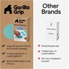 image:imageGorilla Grip Shower and Bathtub Stickers 30PC Clear Bath Tub Floor StripsLight Blue