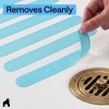 image:imageGorilla Grip Shower and Bathtub Stickers 30PC Clear Bath Tub Floor StripsLight Blue