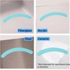 image:imageGorilla Grip Shower and Bathtub Stickers 30PC Clear Bath Tub Floor StripsLight Blue
