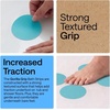 image:imageGorilla Grip Shower and Bathtub Stickers 30PC Clear Bath Tub Floor StripsLight Blue