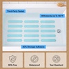 image:imageGorilla Grip Shower and Bathtub Stickers 30PC Clear Bath Tub Floor StripsLight Blue