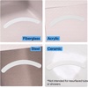 image:imageGorilla Grip Shower and Bathtub Stickers 30PC Clear Bath Tub Floor StripsWhite