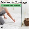 image:imageGorilla Grip Shower and Bathtub Stickers 30PC Clear Bath Tub Floor StripsWhite