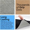image:imageGORILLA GRIP Absorbent Memory Foam Bath and Shower Mat 24x17 GrayStriped Black