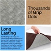 image:imageGORILLA GRIP Absorbent Memory Foam Bath and Shower Mat 24x17 GrayStriped Brown