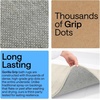 image:imageGORILLA GRIP Absorbent Memory Foam Bath and Shower Mat 24x17 GrayStriped Champagne