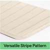 image:imageGORILLA GRIP Absorbent Memory Foam Bath and Shower Mat 24x17 GrayStriped Cream