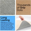 image:imageGORILLA GRIP Absorbent Memory Foam Bath and Shower Mat 24x17 GrayStriped Cream