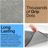 image:imageGORILLA GRIP Absorbent Memory Foam Bath and Shower Mat 24x17 GrayStriped Graphite Gray