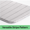 image:imageGORILLA GRIP Absorbent Memory Foam Bath and Shower Mat 24x17 GrayStriped Light Gray