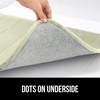 image:imageGORILLA GRIP Absorbent Memory Foam Bath and Shower Mat 24x17 GrayStriped Sage