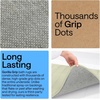 image:imageGORILLA GRIP Absorbent Memory Foam Bath and Shower Mat 24x17 GrayStriped Sage