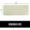 image:imageGORILLA GRIP Absorbent Memory Foam Bath and Shower Mat 24x17 GrayStriped Sage