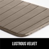 image:imageGORILLA GRIP Absorbent Memory Foam Bath and Shower Mat 24x17 GrayStriped Taupe
