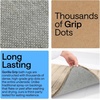 image:imageGORILLA GRIP Absorbent Memory Foam Bath and Shower Mat 24x17 GrayStriped Taupe