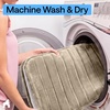 image:imageGORILLA GRIP Absorbent Memory Foam Bath and Shower Mat 24x17 GrayStriped Taupe