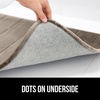 image:imageGORILLA GRIP Absorbent Memory Foam Bath and Shower Mat 24x17 GrayStriped Taupe