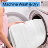 image:imageGORILLA GRIP Absorbent Memory Foam Bath and Shower Mat 24x17 GrayStriped White