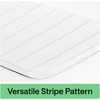 image:imageGORILLA GRIP Absorbent Memory Foam Bath and Shower Mat 24x17 GrayStriped White