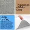 image:imageGORILLA GRIP Absorbent Memory Foam Bath and Shower Mat 24x17 GrayStriped White