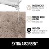 image:imageGORILLA GRIP Bathroom Rugs Absorbent Thick Plush Bath Mat 24x17 IvoryBeige