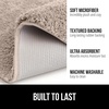 image:imageGORILLA GRIP Bathroom Rugs Absorbent Thick Plush Bath Mat 24x17 IvoryBeige